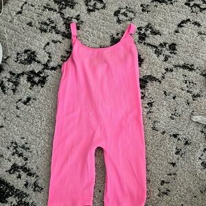 Hot pink jumpsuit